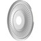 Ekena Millwork Berkshire Thermoformed PVC Ceiling Medallion Fits Canopies up to 7-in., Aged Dark Steel CMP16BECST - alternate 5
